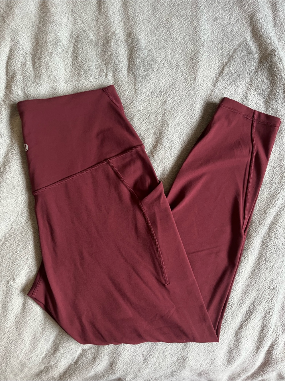 Lululemon Align High Rise Pant with Pockets 25" size 10 in Red Merlot